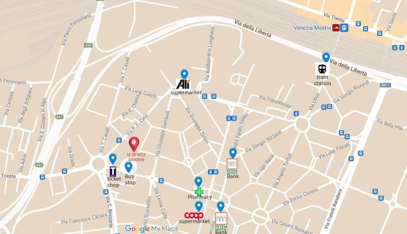 11 Venice Garden Private Garden Parking Free Leilighet Marghera Eksteriør bilde